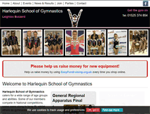 Tablet Screenshot of harlequingymnastics.co.uk